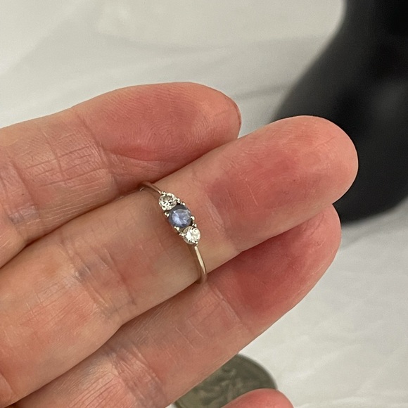 10K white gold & Tanzanite ring - Picture 7 of 14